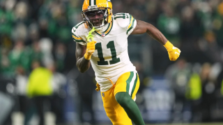 Green Bay Packers’ Jayden Reed plays during an NFL wild-card playoff football game between the Philadelphia Eagles and the Green Bay Packers, Jan. 12, 2025, in Philadelphia, Pa.