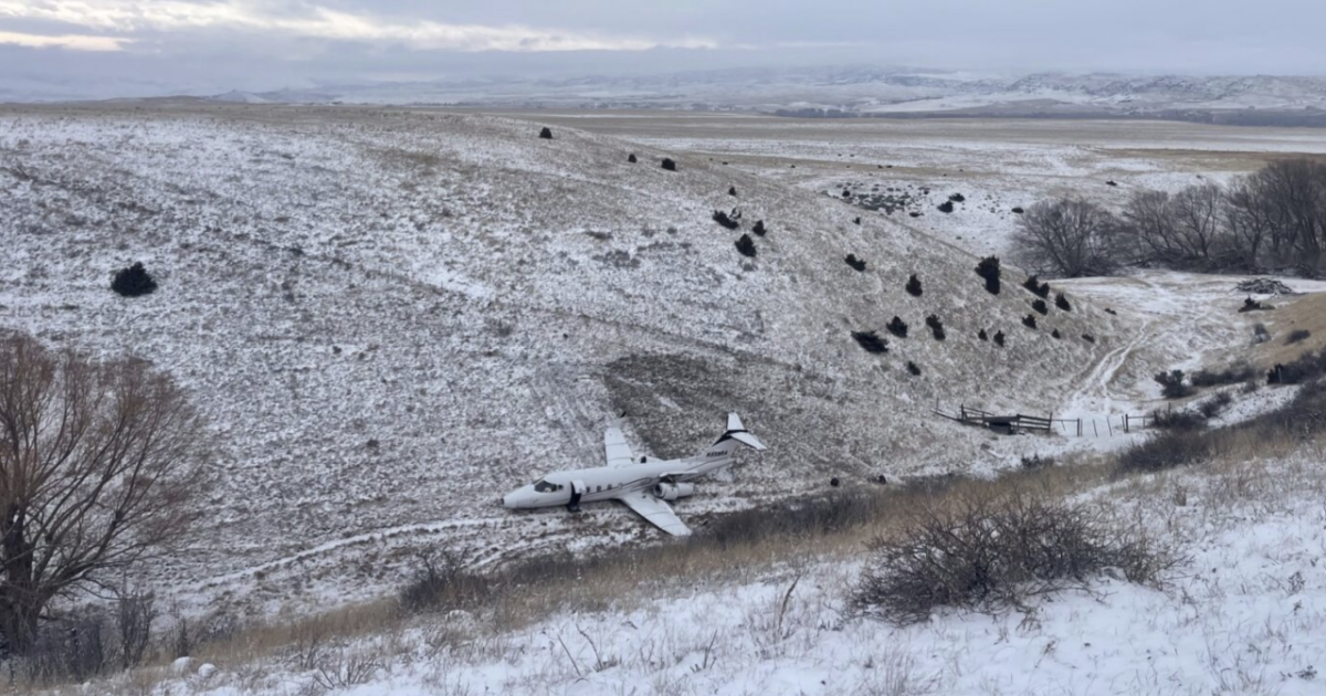 Small plane ends up in a ravine at Livingston airport - Vimarsana News