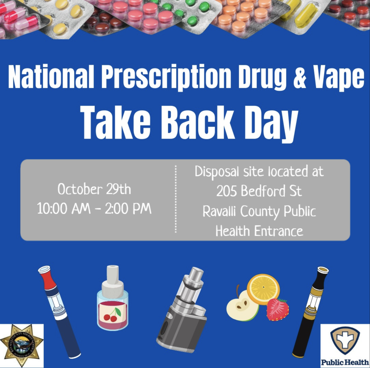 Ravalli Drug Take Back Poster