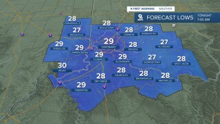 Frost expected Saturday morning