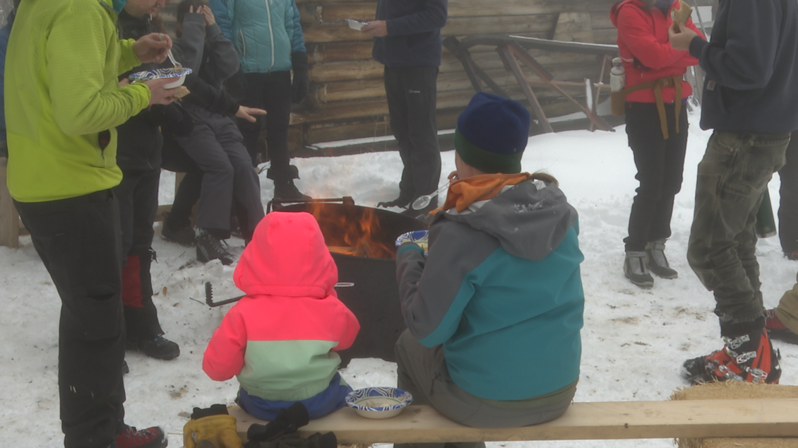 LAST CHANCE NORDIC SKI CLUB MEMBERS AROUND THE FIRE