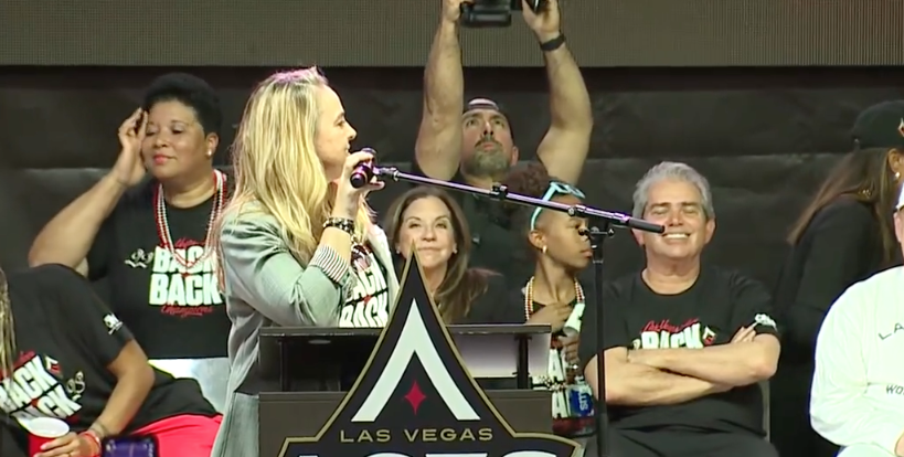 Becky Hammon - Aces rally