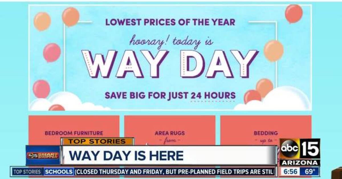 TODAY ONLY Way Day for Wayfair big discounts!