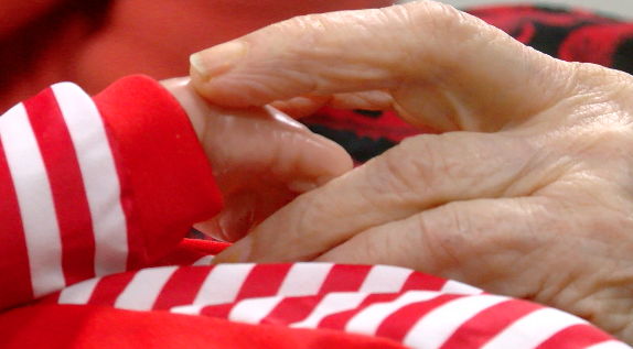 Weighted babies calm those living with memory loss