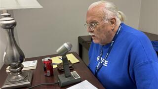 State fair announcer lightning