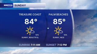 SUNDAY'S FORECAST 