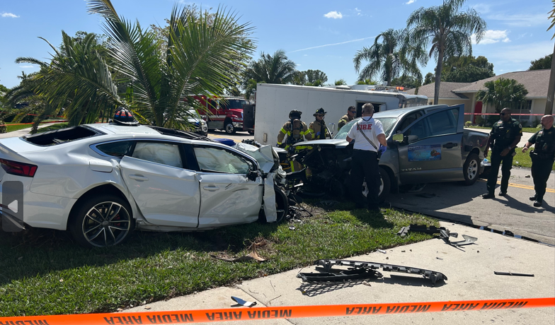 A car and truck were involved in a fatal crash in Royal Palm Beach on March 11, 2024.