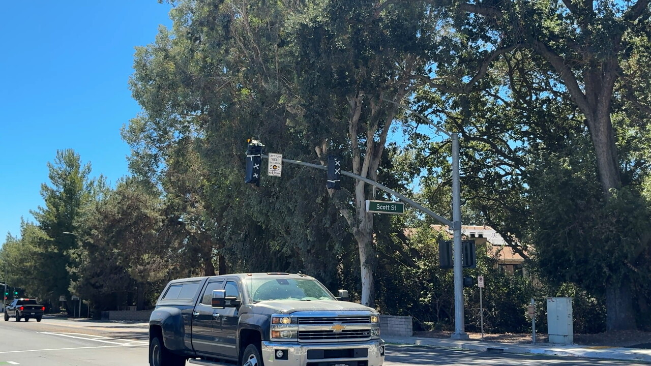 Creston Road intersection work