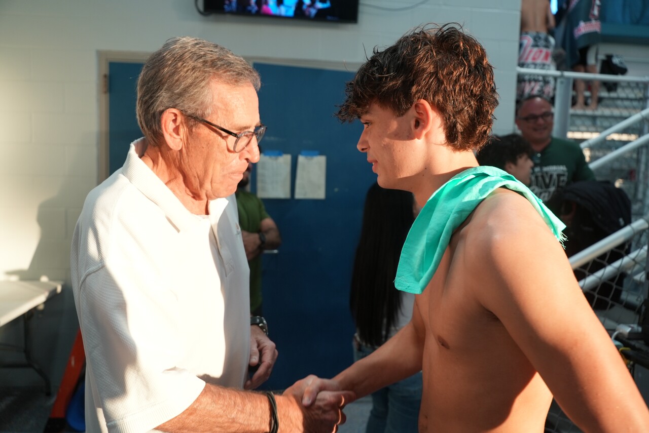 Mark Brown meets current King diver Noah Westbrook