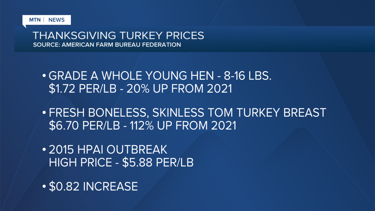 2022 Turkey Price Increase