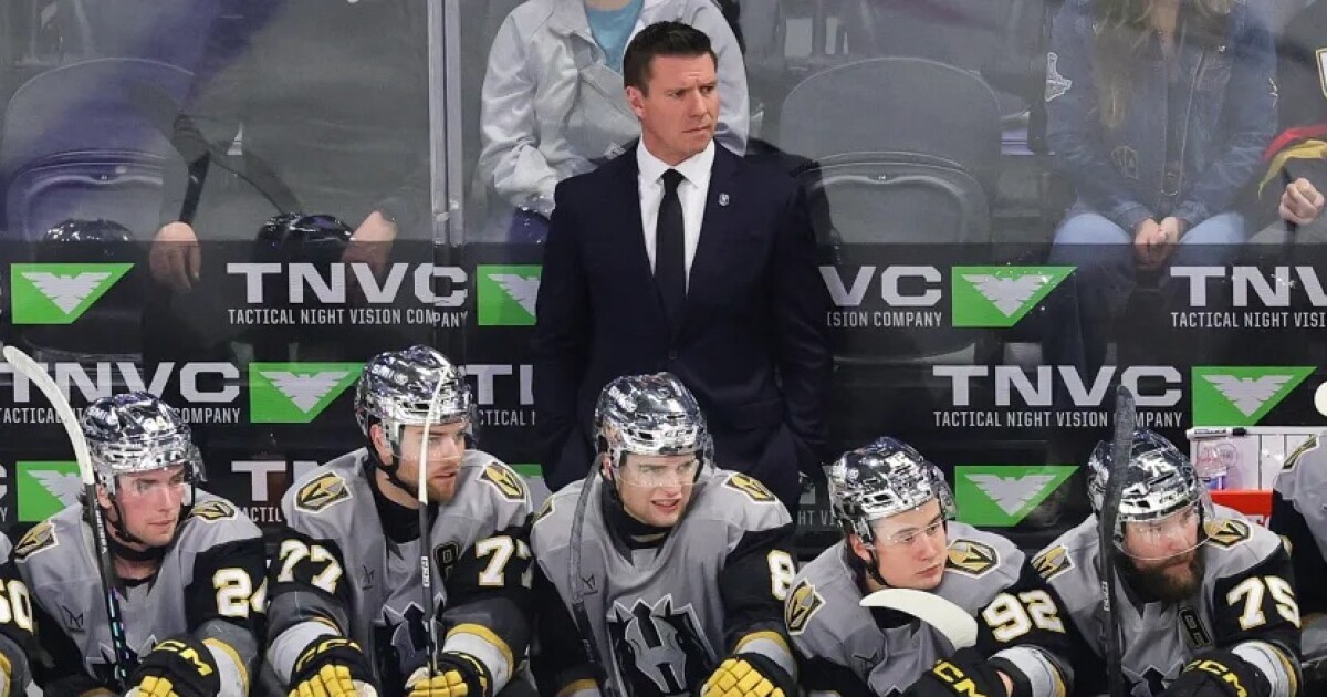 Vegas Golden Knights Silver Knights coach Ryan Craig moves up to top coaching job with Golden Knights KTNV Staff