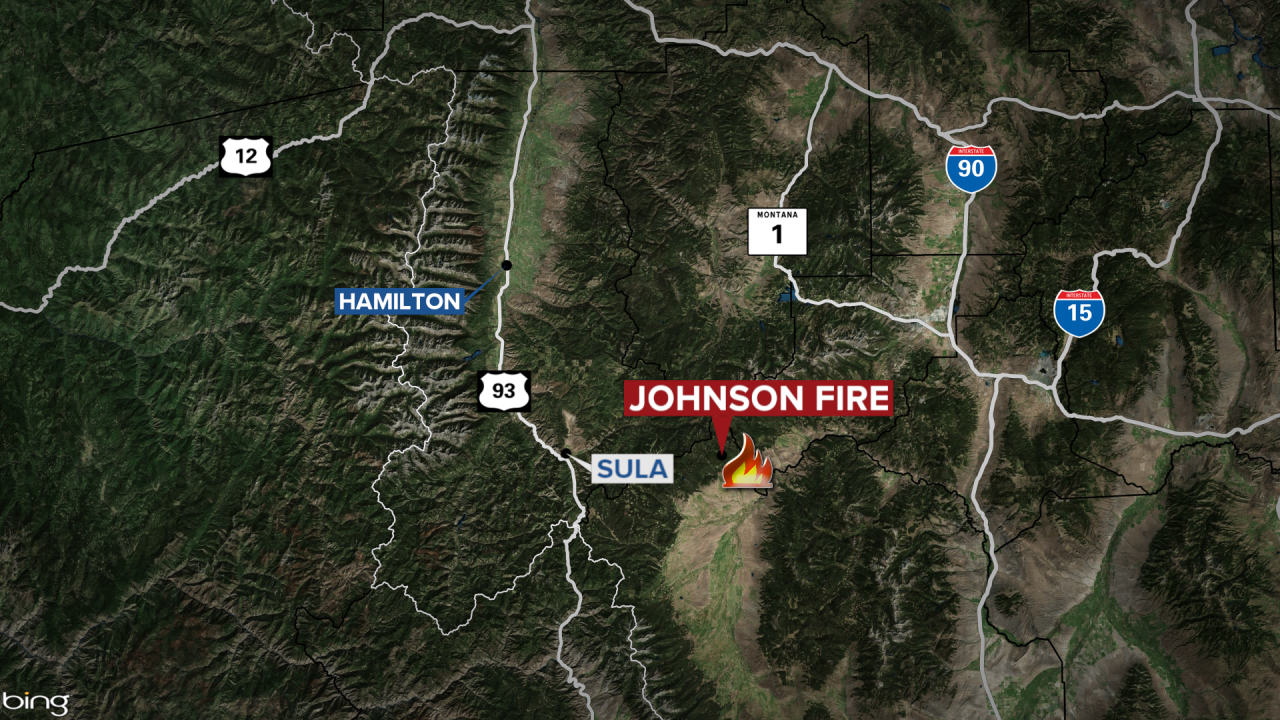 Johnson Fire Map, Ravalli County