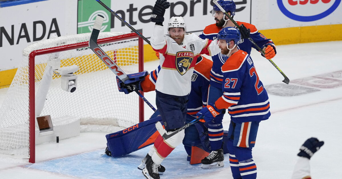 Oilers beat Panthers in OT of Game 1 of Stanley Cup Final