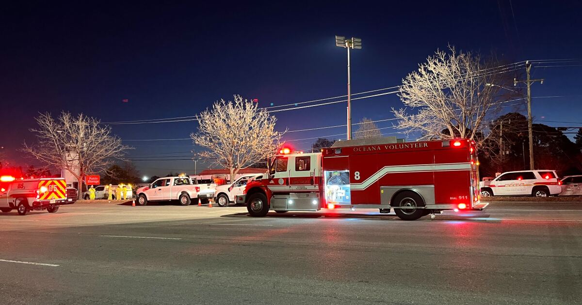 Crews fix gas line rupture that caused road closure on S. Military Hwy.