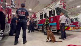 Jupiter Fire Resuce bell ceremony