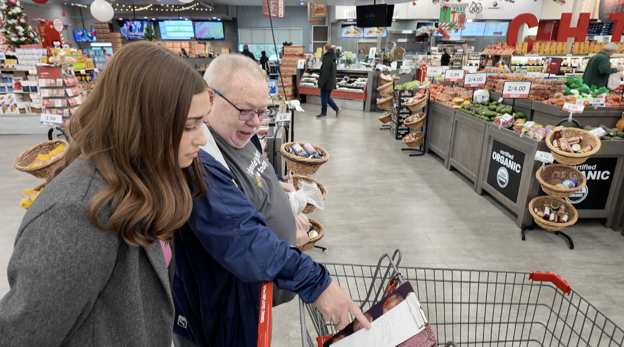 Danny Gunter shopping at Hy-Vee