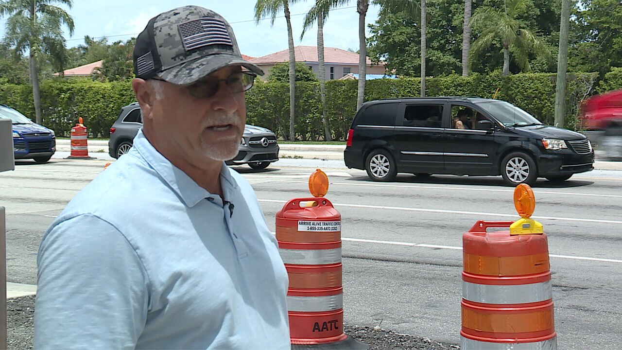 Gerry Pisciottano is among the Palm Beach County drivers impacted by the ongoing construction at Military Trail and Gateway Boulevard.