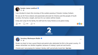 Senator Lankford, Secretary Mullin respond to Lindsey Graham's death