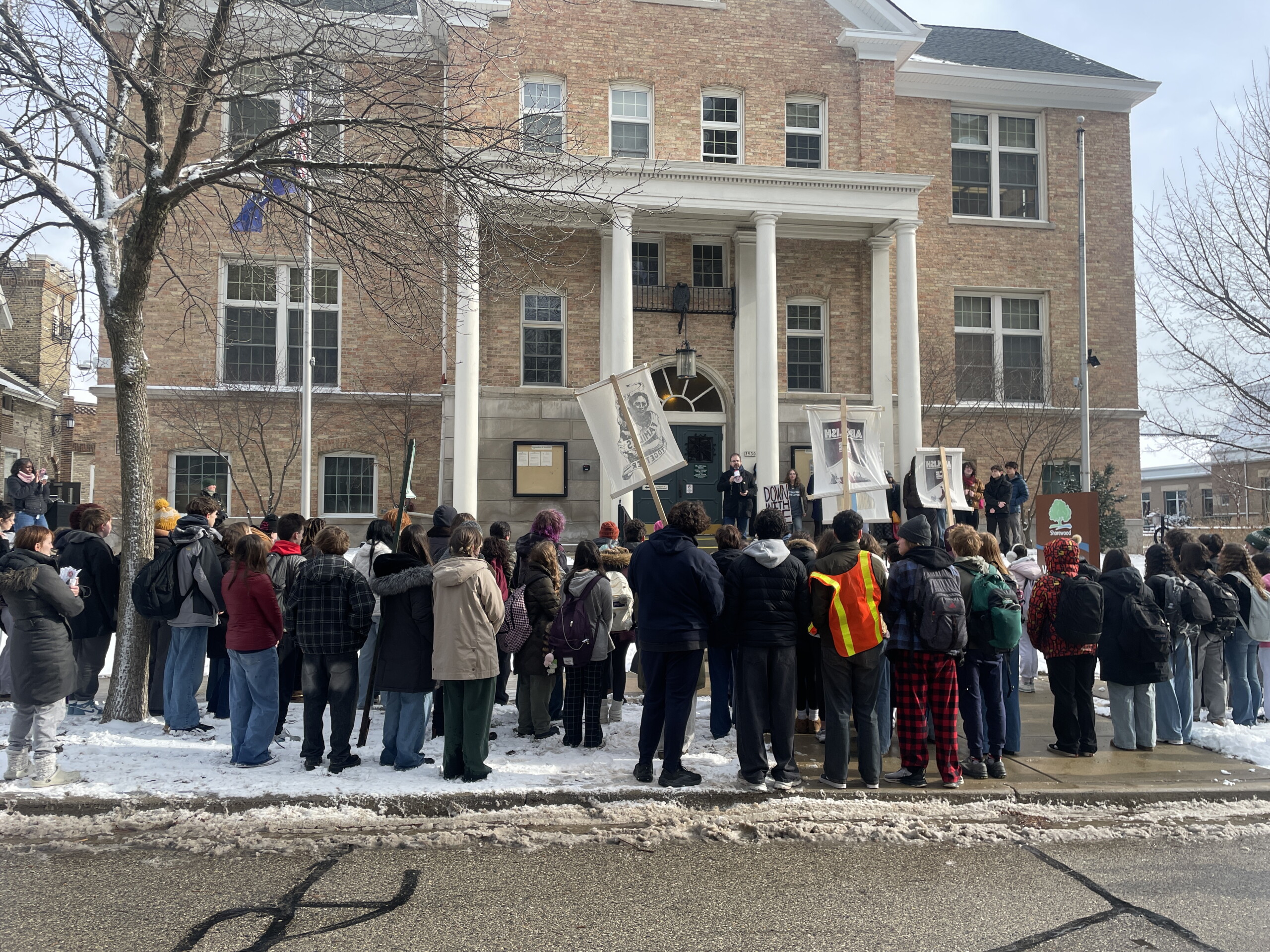 Shorewood High School students walk out to protest ICE policies