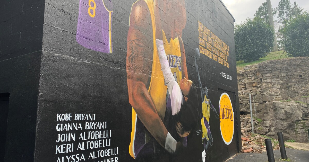 Fans Honor Kobe Bryant With Mural Painted In South Nashville