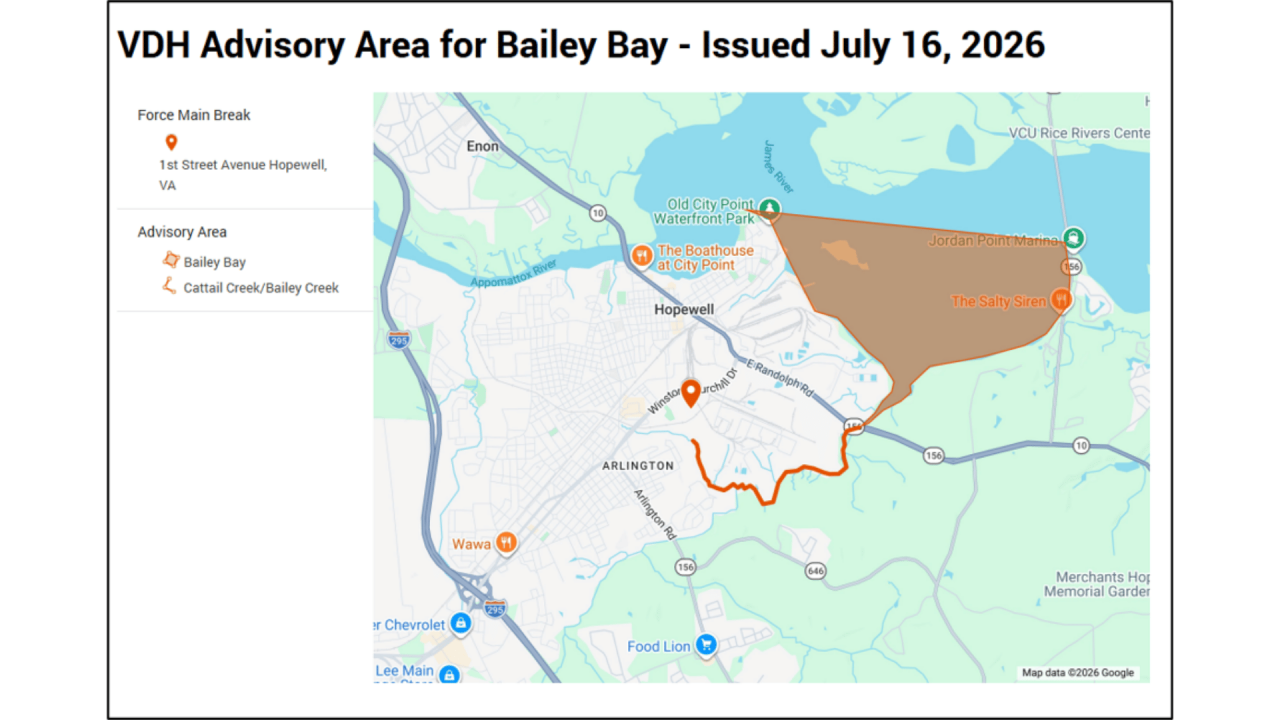 VDH Advisory Area for Bailey Bay