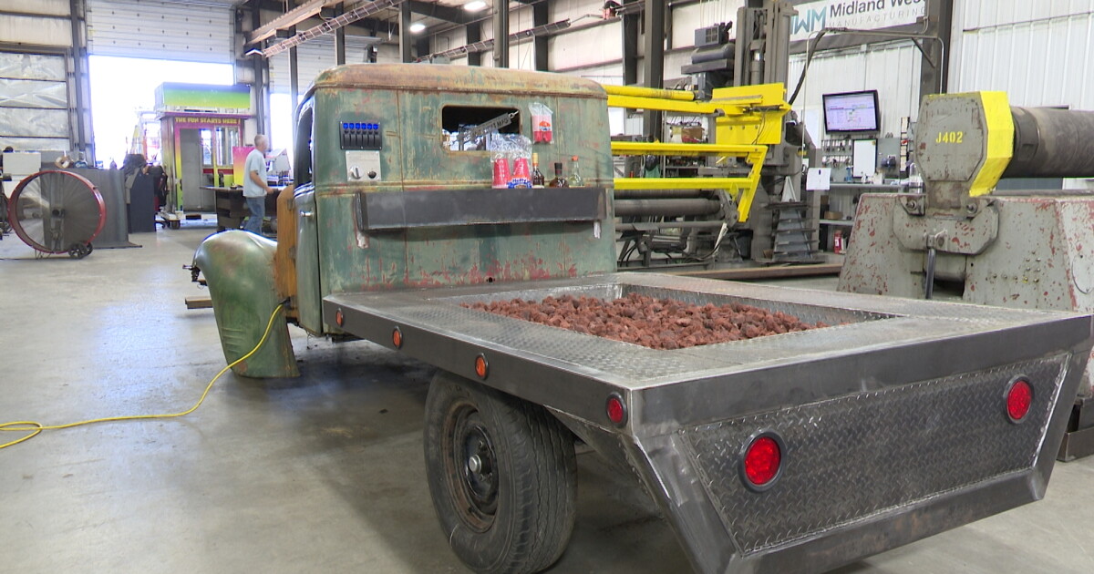Classic pickup truck converted into fire pit for Billings fundraiser - Vimarsana News