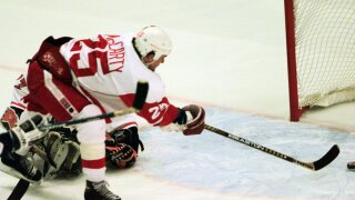 Darren McCarty 1997 Red Wings Stanley Cup clincher