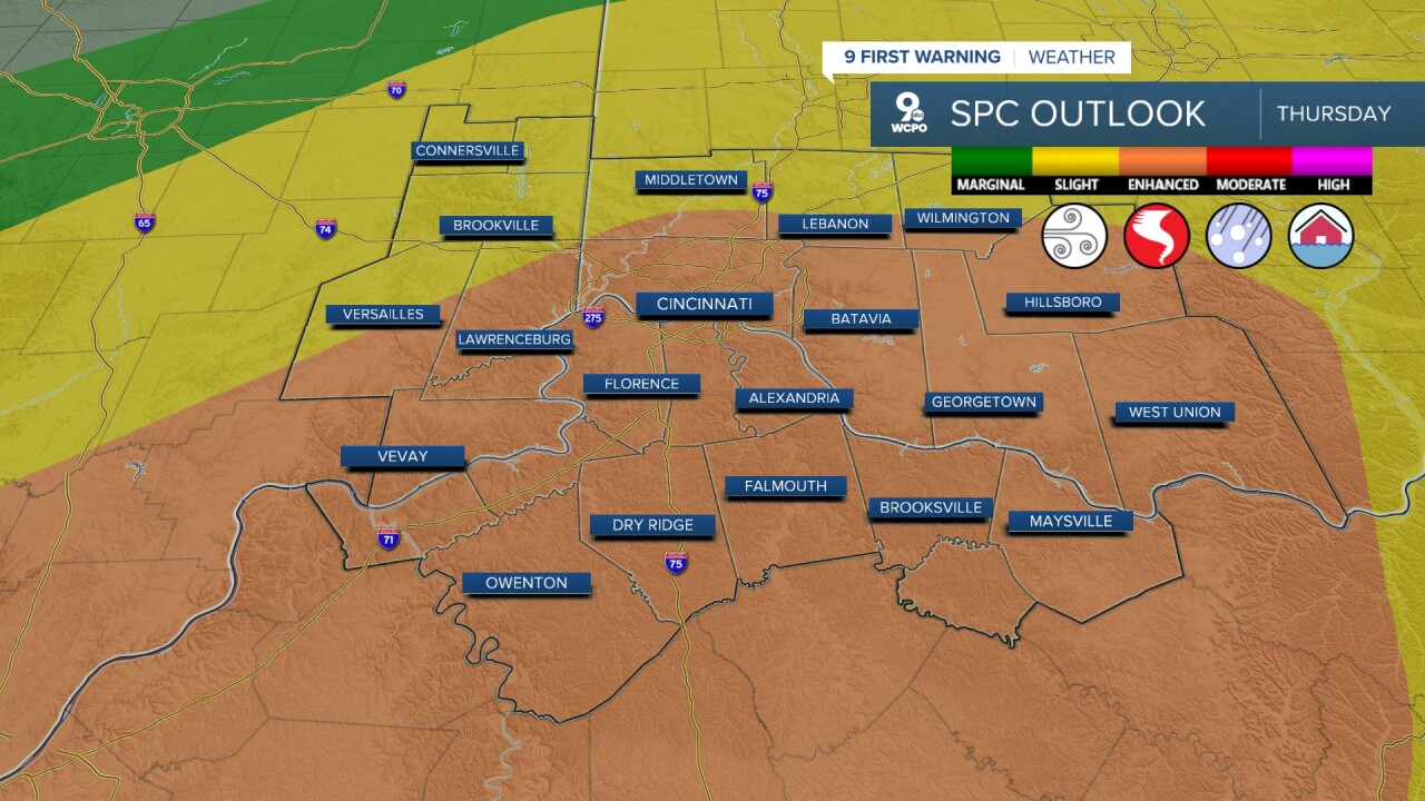 Thursday's Severe Weather Outlook