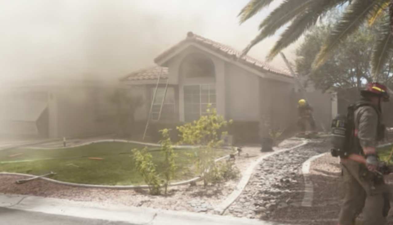 The structure fire at Del Lilly Lane