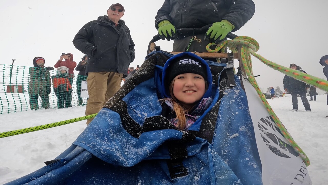 One of the students prepped to ride