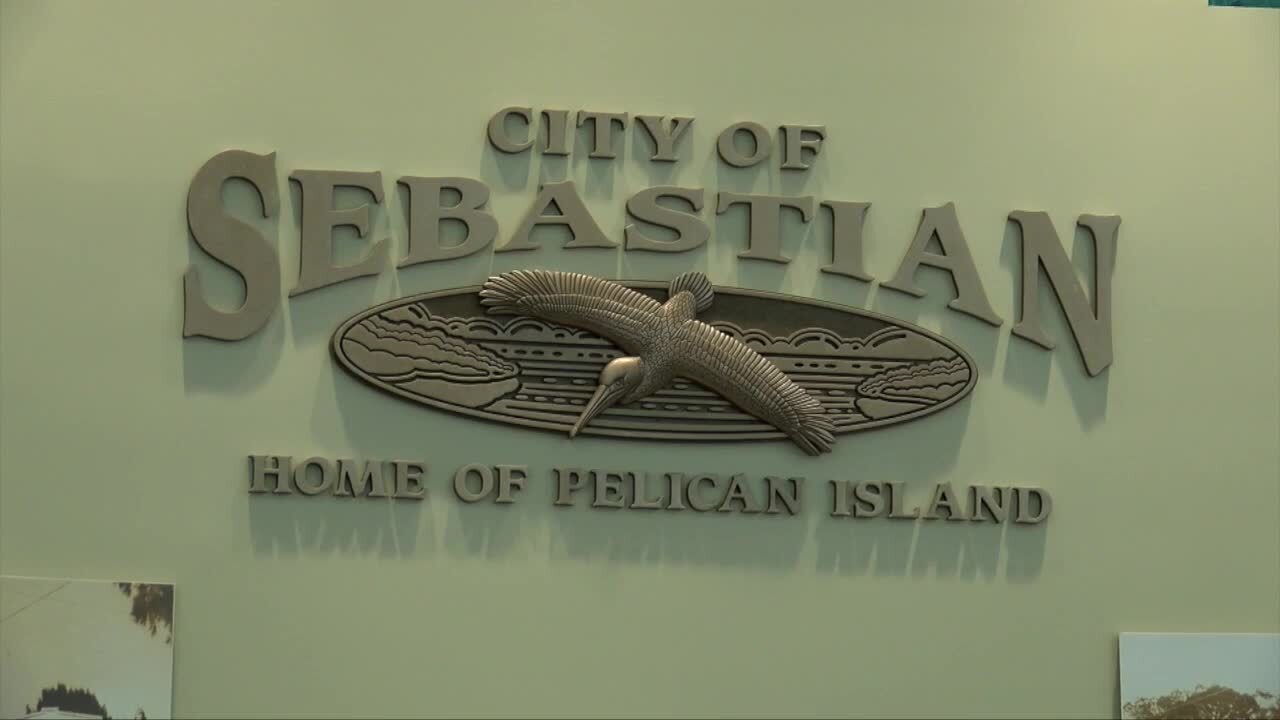 'City of Sebastian, Home of Pelican Island' sign