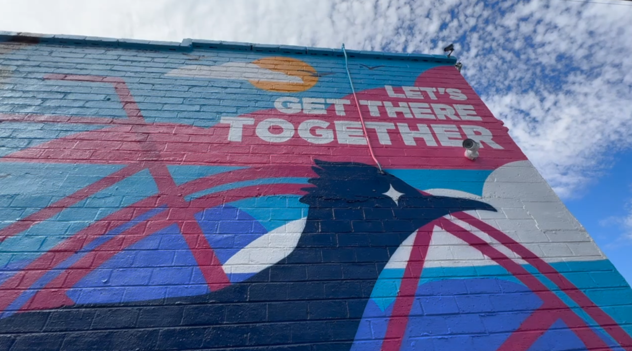 Las Vegas Arts District's newest mural promotes road safety in Southern Nevada