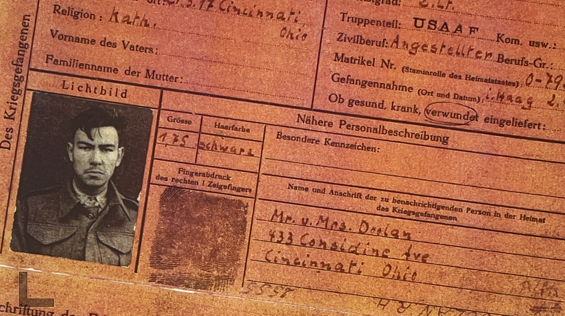 Bob Doolan's prisoner of war card