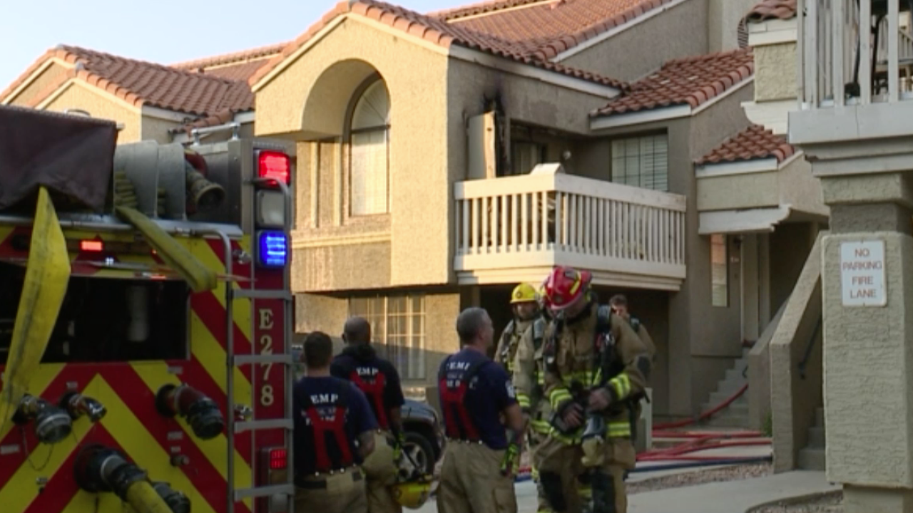 FD: Balcony catches fire at Tempe condo; 2 people rescued