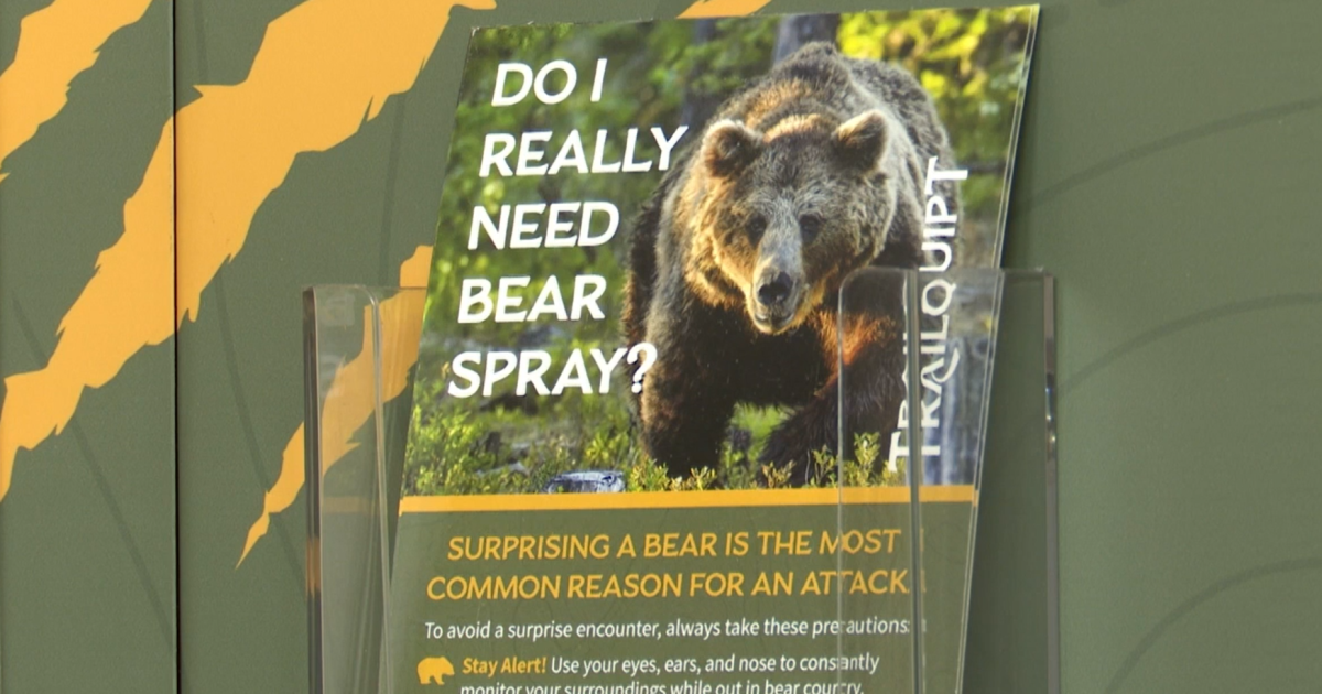 You can now rent bear spray at 3 locations near Yellowstone NP
