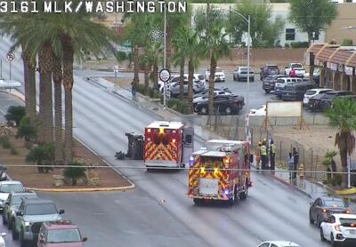Crash in west Las Vegas blocks all lanes, RTC says