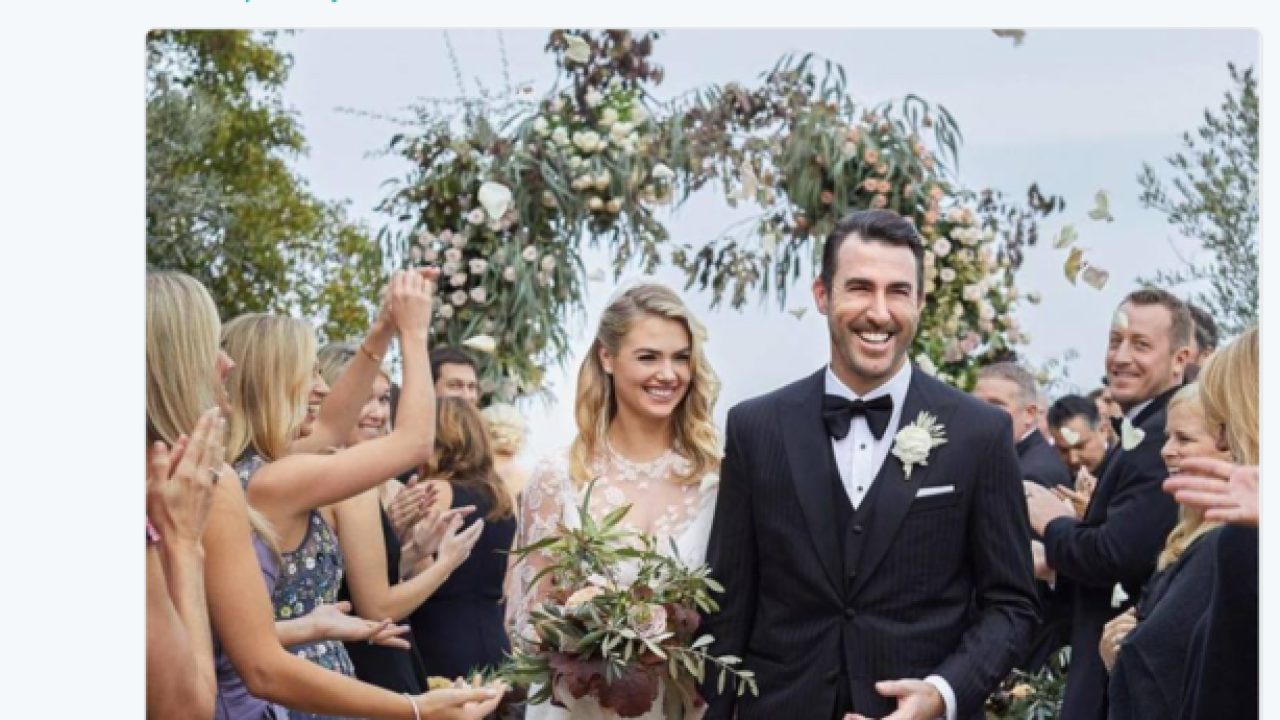 Justin Verlander Kate Upton Post Wedding Picture On Social Media