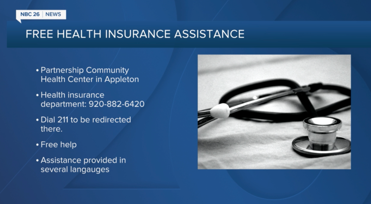 'When you don't have health insurance those costs can really add up': Fox Valley organization is offering free help with open enrollment