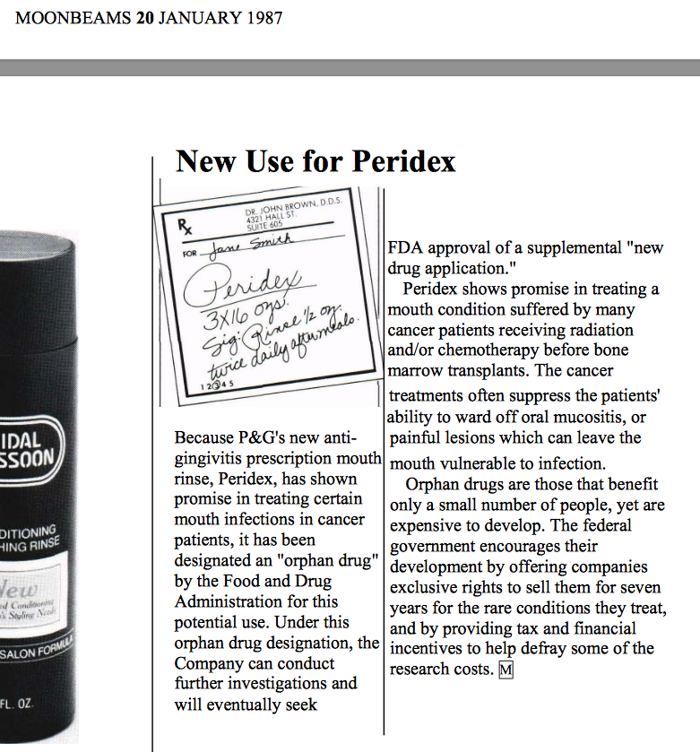 Peridex mouthwash