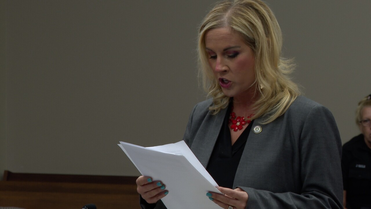 Danielle Russo Bennetts reads victim impact statements in Rashad Trice's sentencing hearing