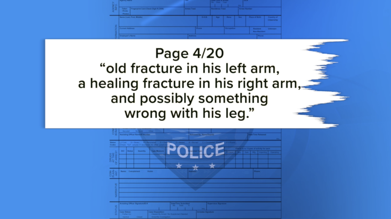 Sanders' arrest affidavit