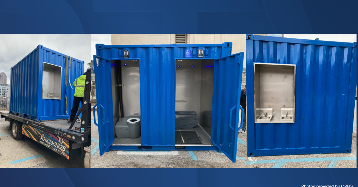 New public restroom station opens in downtown Indy Restroom near me now