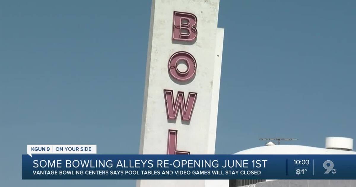 Some Bowling Alleys To Reopen June 1