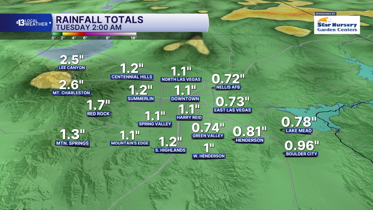 Tropical Storm Rachel - Potential rain totals