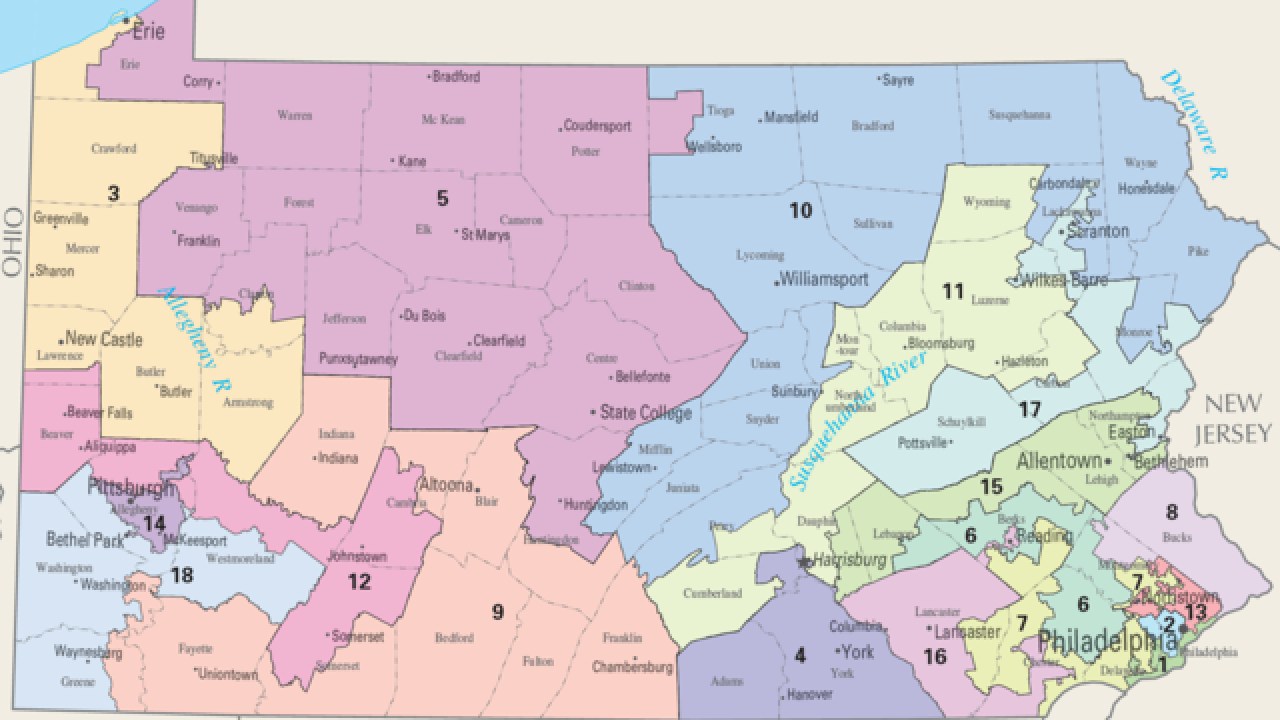 Court orders new Pennsylvania congressional district map, says it