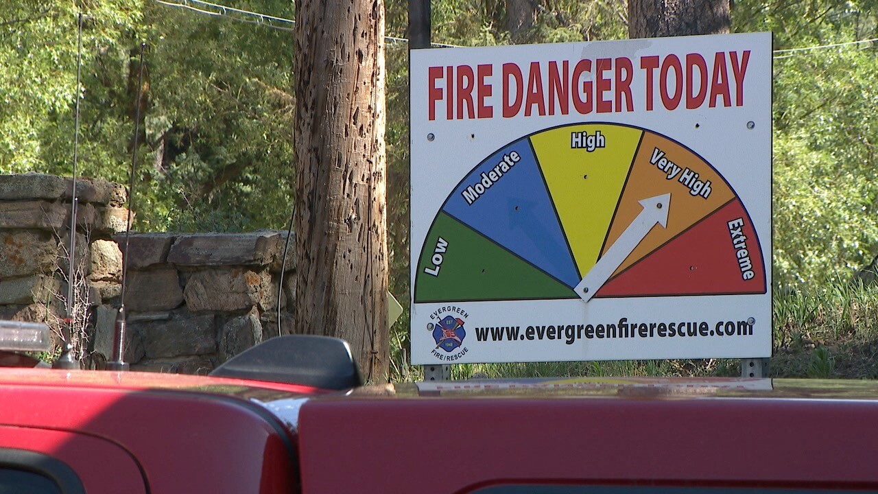 Fire danger Evergreen