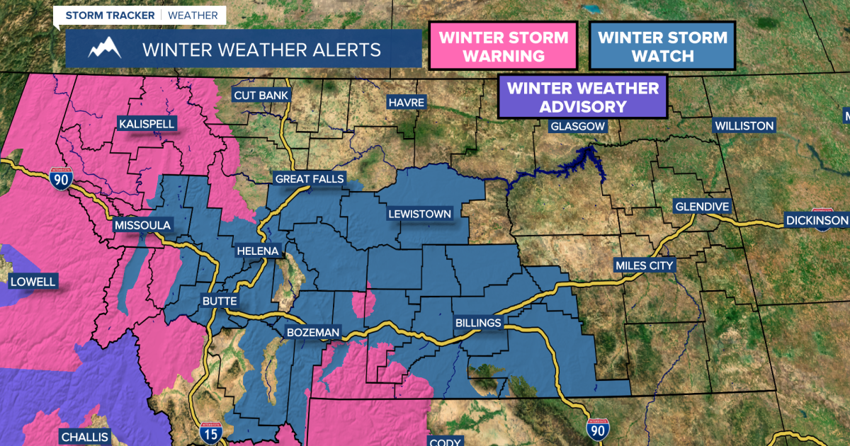 Mt Weather Sign Winter weather alerts for a lot of Montana to begin February