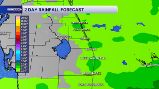Rain totals Oct. 13, 2026
