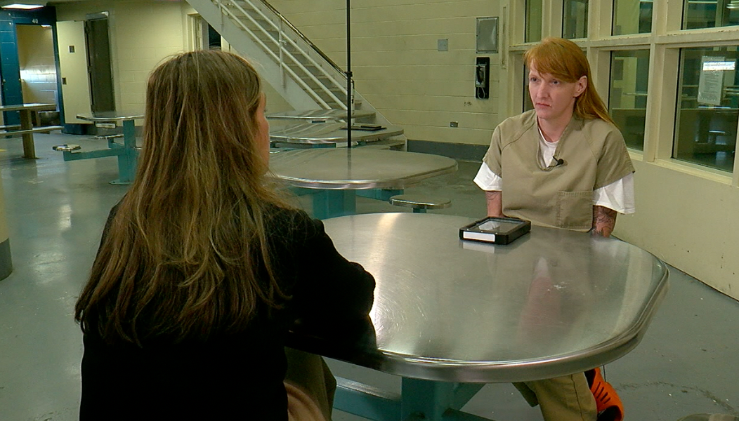 According to inmate Lacey Kelly, prison is a quieter place where tablets can be used for activities. 