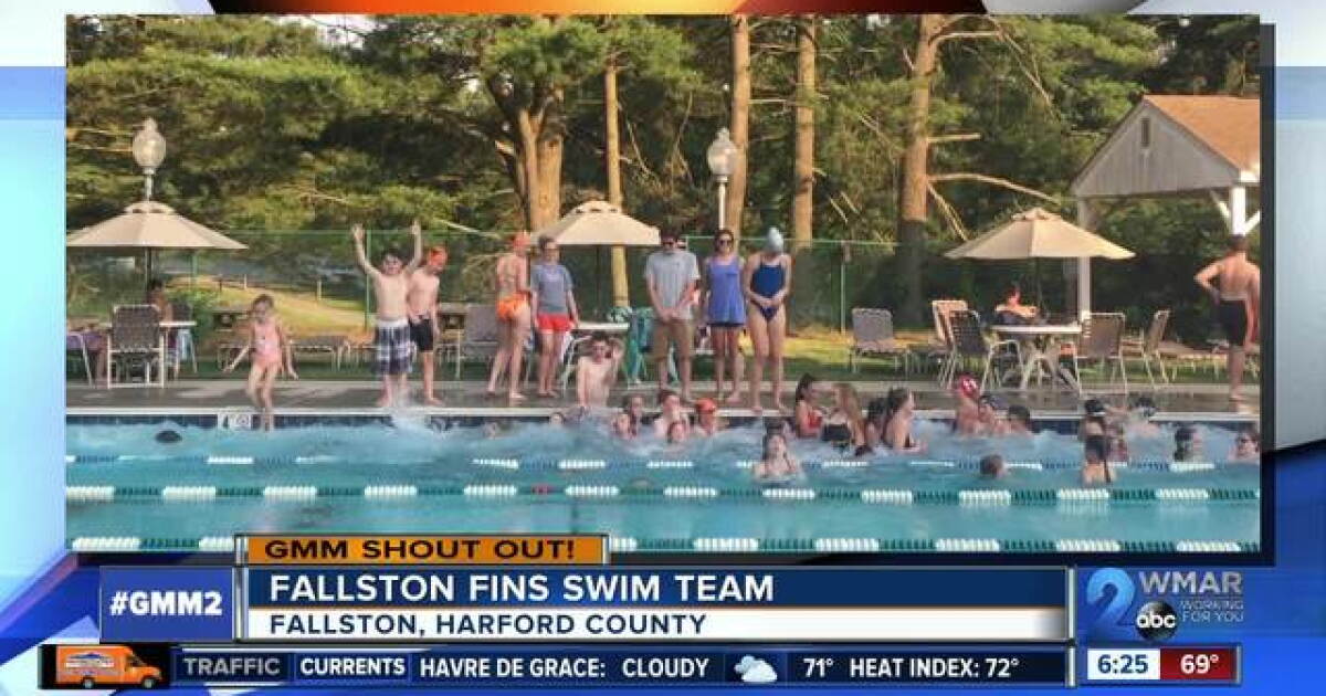 Fallston Pool Good morning from the Fallston Fins Swim Team!